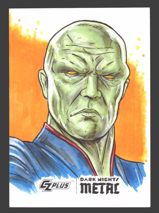 2024 CZX Dark Nights Metal Artist Sketch Trading Card by Nicholas Baltra