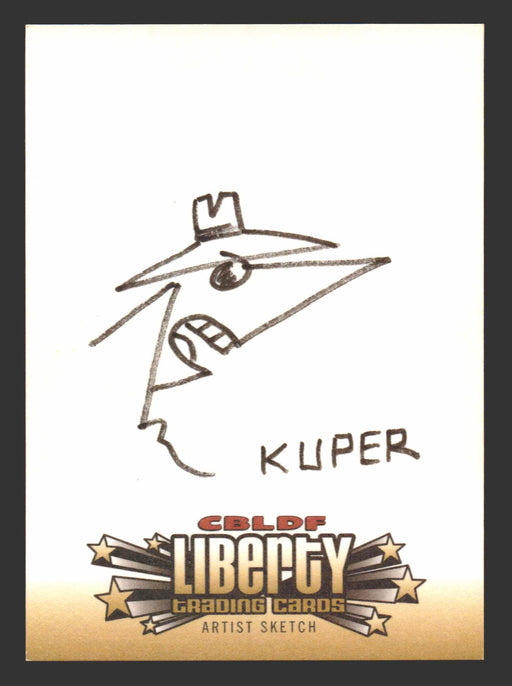 2011 Cryptozoic CBLDF Liberty Artist Sketch Card by Peter Kuper - TvMovieCards.com