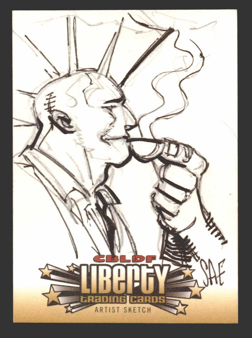 2011 CBLDF Comic Book Legal Defense Fund Liberty Artist Sketch Trading Card - TvMovieCards.com
