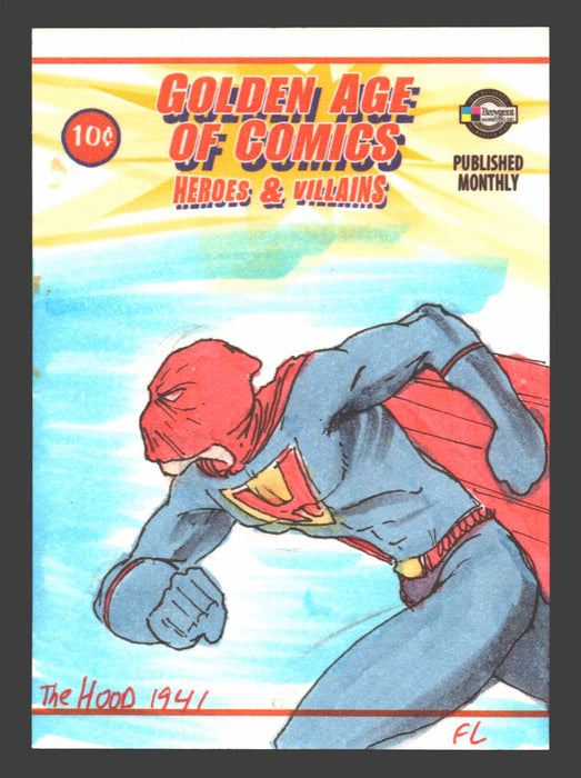 Golden Age of Comics Heroes & Villains Artist Sketch Card Breygent - TvMovieCards.com