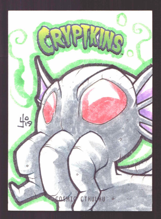 2018 Cryptkins Sketch Trading Card by Yonami Convention Exclusive Cryptozoic - TvMovieCards.com