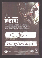 2024 CZX Dark Nights Metal Artist Sketch Trading Card by RJ Escalante - TvMovieCards.com