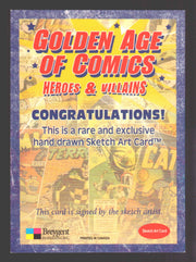 Golden Age of Comics Heroes & Villains Artist Sketch Card Breygent - TvMovieCards.com