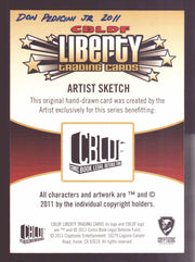 2011 Cryptozoic CBLDF Liberty Artist Sketch Card by Don Pedicini Jr - TvMovieCards.com