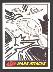 2012 Mars Attacks Heritage Artist Autograph Sketch Trading Card 1/1 Dave "Pops" - TvMovieCards.com