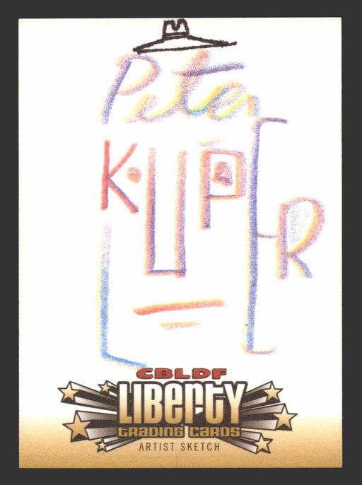 2011 Cryptozoic CBLDF Liberty Artist Sketch Card by Peter Kuper - TvMovieCards.com