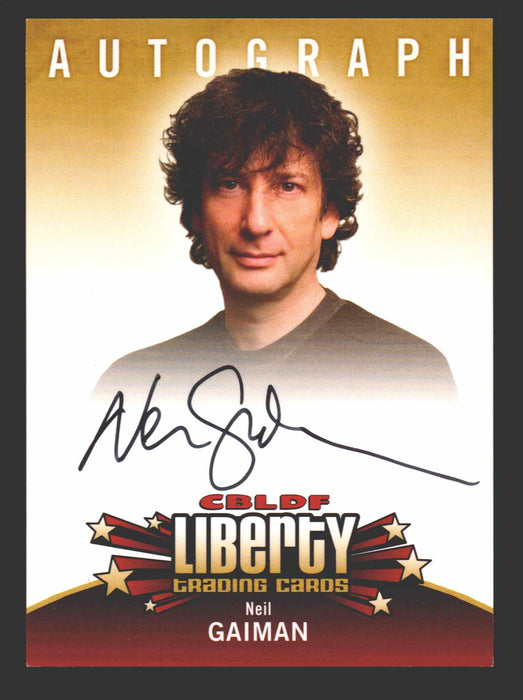 2011 CBLDF Liberty Comic Book Legal Defense Fund Neil Gaiman Autograph Card - TvMovieCards.com