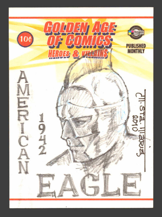 Golden Age of Comics Heroes & Villains Artist Sketch Card Breygent - TvMovieCards.com