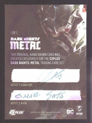 2024 CZX Dark Nights Metal Artist Sketch Trading Card by Omar Soto - TvMovieCards.com