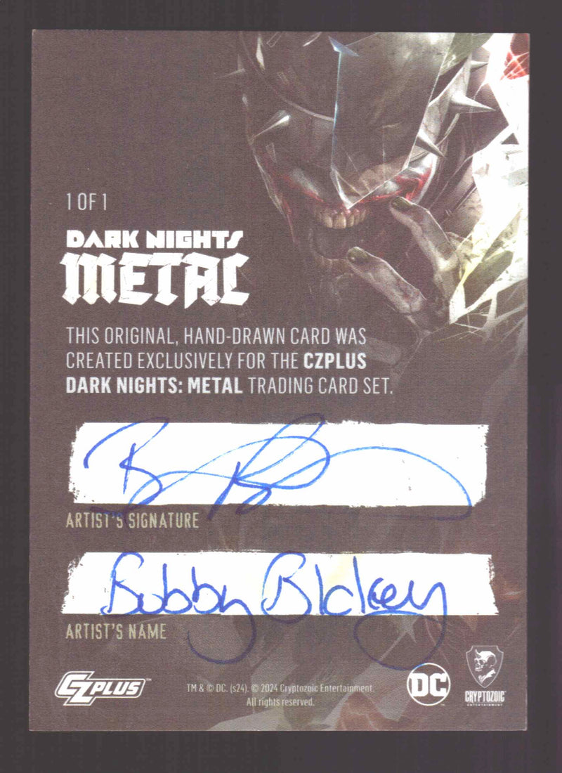 2024 CZX Dark Nights Metal Artist Sketch Trading Card by Bobby Blakey - TvMovieCards.com