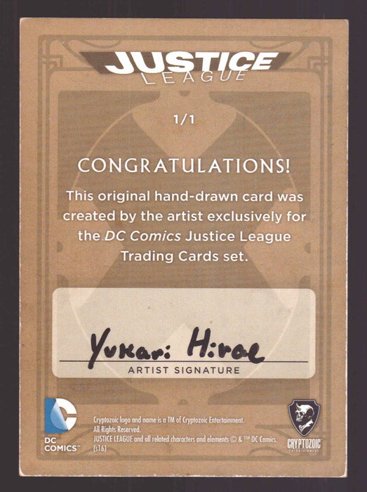 2016 DC Comics Justice League Artist Tarot Sketch Card Wonder Woman Yukari - TvMovieCards.com