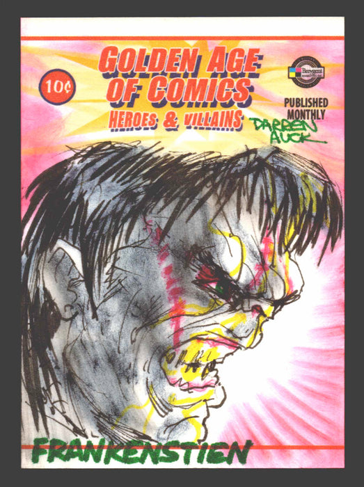 Golden Age of Comics Heroes & Villains Artist Sketch Card Breygent Darren Auck - TvMovieCards.com