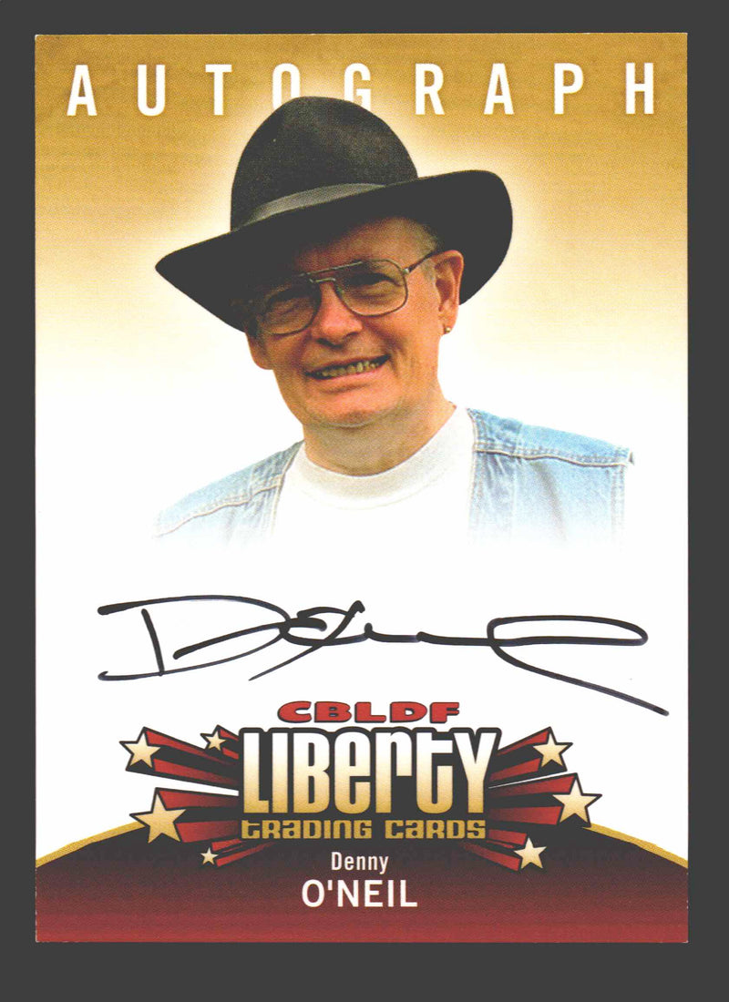 2011 Cryptozoic CBLDF Liberty Artist Denny O'Neil Autograph Card - TvMovieCards.com