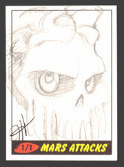 2012 Mars Attacks Heritage Artist Autograph Sketch Trading Card 1/1 Jessica Hick - TvMovieCards.com