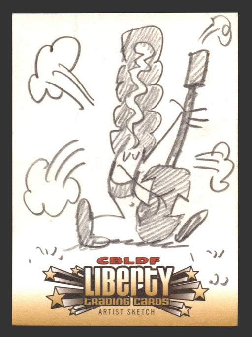 2011 CBLDF Comic Book Legal Defense Fund Liberty Artist Sketch Trading Card - TvMovieCards.com