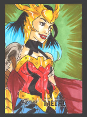 2024 CZX Dark Nights Metal Artist Sketch Trading Card by Darren Soto - TvMovieCards.com