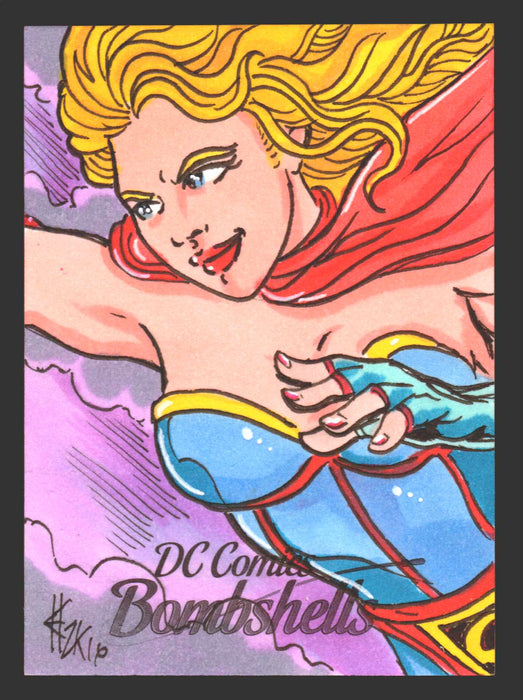 2018 DC Comics Bombshells II Artist Sketch Card Cryptozoic - TvMovieCards.com