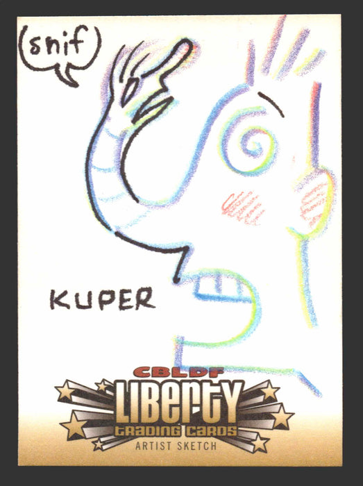 2011 Cryptozoic CBLDF Liberty Artist Sketch Card by Peter Kuper - TvMovieCards.com