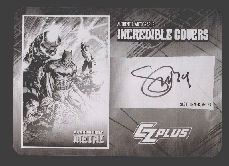 2024 CZX Dark Nights Metal Printing Plate Autograph Card Scott Synder TC-SS - TvMovieCards.com