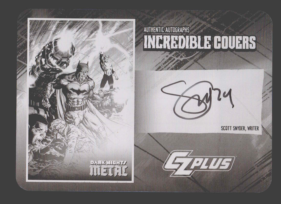 2024 CZX Dark Nights Metal Printing Plate Autograph Card Scott Synder TC-SS