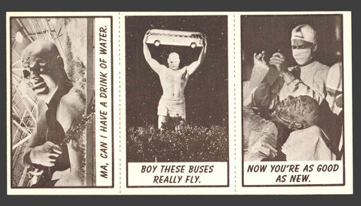 1963 Monster Laffs Midgees Trading Card Panel of 3 Cards #41 #70 #96 - TvMovieCards.com