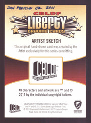 2011 Cryptozoic CBLDF Liberty Artist Sketch Card by Don Pedicini Jr   - TvMovieCards.com