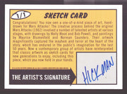 2012 Mars Attacks Heritage Artist Autograph Sketch Trading Card 1/1 Jessica Hick - TvMovieCards.com