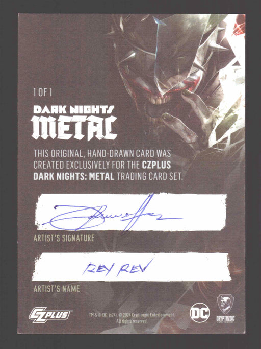 2024 CZX Dark Nights Metal Artist Sketch Trading Card - TvMovieCards.com