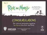 2019 Rick and Morty Season 2 TK-T Tom Kenny as TSA Gromflamite Autograph Card   - TvMovieCards.com