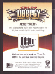 2011 Cryptozoic CBLDF Liberty Artist Sketch Trading Card by Danielle Soloud - TvMovieCards.com