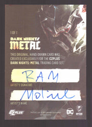 2024 CZX Dark Nights Metal Artist Sketch Trading Card by Richard Molinelli - TvMovieCards.com