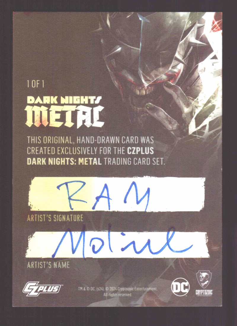 2024 CZX Dark Nights Metal Artist Sketch Trading Card by Richard Molinelli - TvMovieCards.com