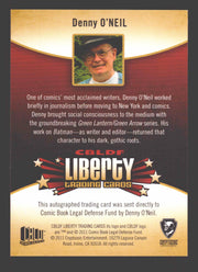 2011 Cryptozoic CBLDF Liberty Artist Denny O'Neil Autograph Card - TvMovieCards.com