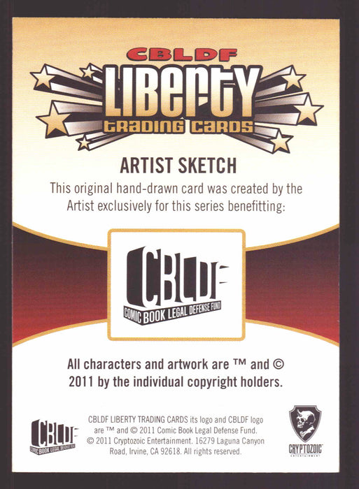 2011 CBLDF Liberty Artist Sketch Trading Card The Mask by Bill Morrison Simpsons   - TvMovieCards.com