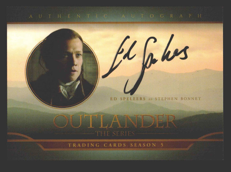 Outlander Season 5 Ed Speelers as Stephen Bonnet ES Autograph Card - TvMovieCards.com