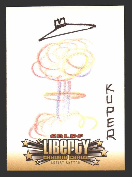 2011 Cryptozoic CBLDF Liberty Artist Sketch Card by Peter Kuper - TvMovieCards.com