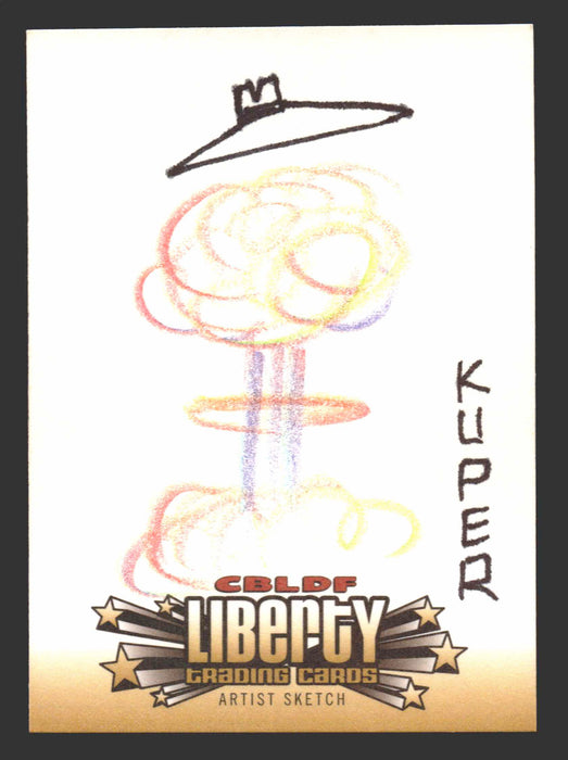 2011 Cryptozoic CBLDF Liberty Artist Sketch Card by Peter Kuper - TvMovieCards.com