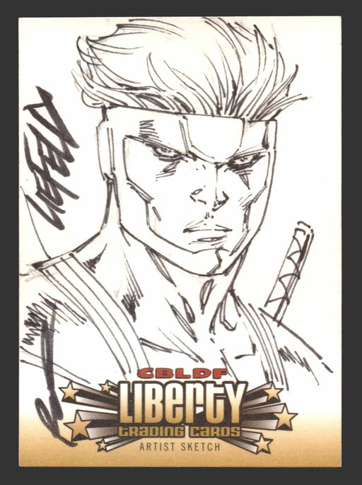 2011 CBLDF Liberty Artist Sketch Trading Card by Rob Liefeld - TvMovieCards.com