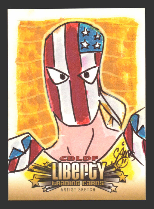 2011 Cryptozoic CBLDF Liberty Artist Sketch Card by Christian James Thomas   - TvMovieCards.com