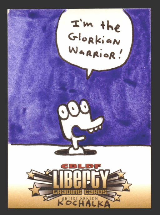 2011 Cryptozoic CBLDF Liberty Artist Sketch Trading Card by James Kochalka - TvMovieCards.com