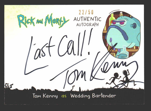 2019 Rick and Morty Season 2 TK-WB Tom Kenny as Wedding Bartender Autograph Card   - TvMovieCards.com