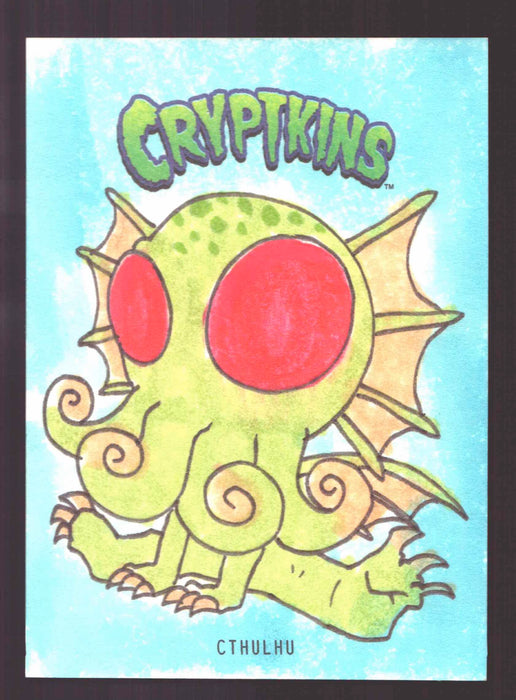 2018 Cryptkins Sketch Trading Card by Jeffrey Benitez Convention Exclusive Cryptozoic - TvMovieCards.com