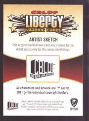 2011 Cryptozoic CBLDF Liberty Artist Sketch Trading Card by Cory Jones   - TvMovieCards.com