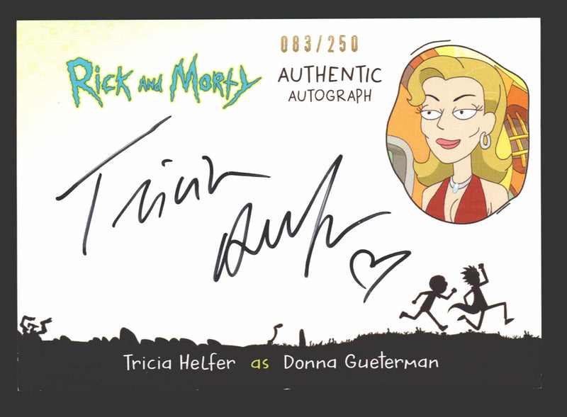 2019 Rick and Morty Season 2 TH-DG Tricia Helfer Donna Gueterman Autograph Card   - TvMovieCards.com