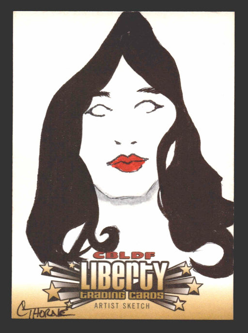 2011 Cryptozoic CBLDF Liberty Artist Sketch Trading Card by Chris Thorne - TvMovieCards.com