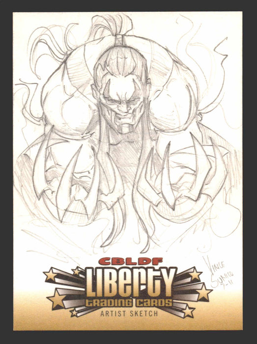 2011 Cryptozoic CBLDF Liberty Artist Sketch Card by Vince Sunico - TvMovieCards.com