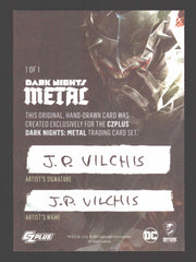 2024 CZX Dark Nights Metal Artist Sketch Trading Card by J.P. Vilchis Flash - TvMovieCards.com
