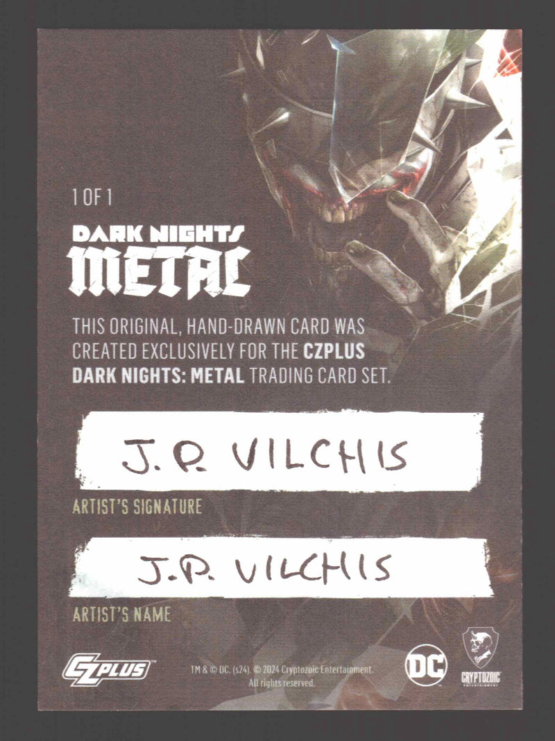 2024 CZX Dark Nights Metal Artist Sketch Trading Card by J.P. Vilchis Flash - TvMovieCards.com