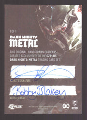 2024 CZX Dark Nights Metal Artist Sketch Trading Card by Bobby Blakey - TvMovieCards.com
