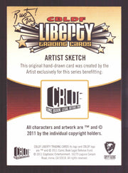 2011 Cryptozoic CBLDF Liberty Artist Sketch Trading Card Bone by Rusty Gilligan   - TvMovieCards.com